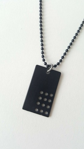 Halskette anhänger schwarz - anhänger,