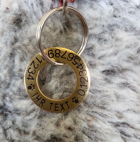 Hundemarke ring aus edelstahl - hundemarke,