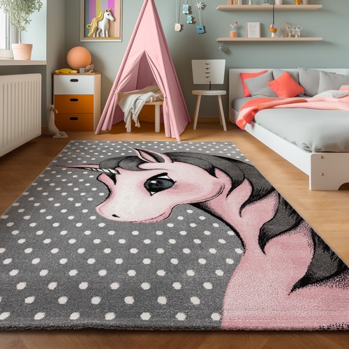 Teppich kinderzimmer einhorn - teppich,
