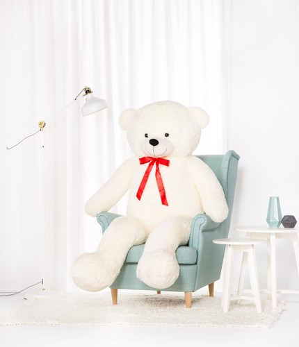 Teddybär groß xxl weiss - groß, (weiss