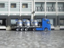 Herpa 1:87 -  MB Actros MP 3 LH 5-achs Flachbettsattelzug - Oettinger Aluminium