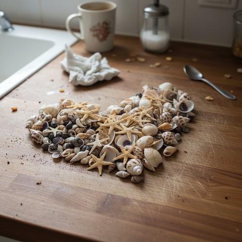 Kleine muscheln mini - kleine, seesterne