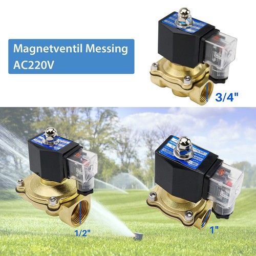 Magnetventil messing 2 - magnetventil, 1/2"