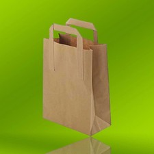 GREENBOX Biologisch abbaubare Papiertragetaschen 25 Stück 26x12x35 cm