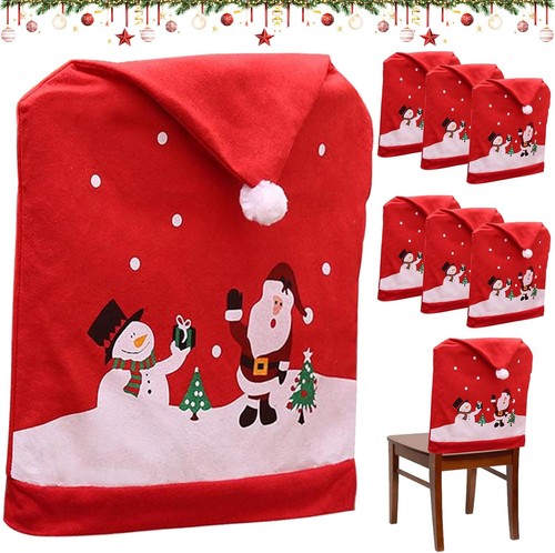 Stuhlhussen weihnachten 6er - stuhlhussen,