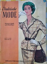 Alte Zeitschrift *Praktische MODE* 1958 mit Schnittbogen