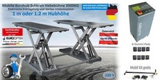 Mobile Kurzhub Scheren Hebebühne 1m bis 1,20m Hubhöhe D Frei Haus 3500kg FD
