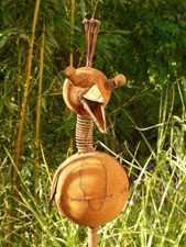 Gartenstecker vogel rabe - gartenstecker,