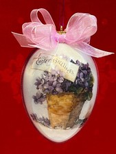 Osterei Handgemalt , Decoupage