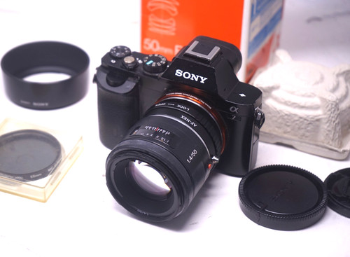 Sony mount adaptiertes 50mm - sony,