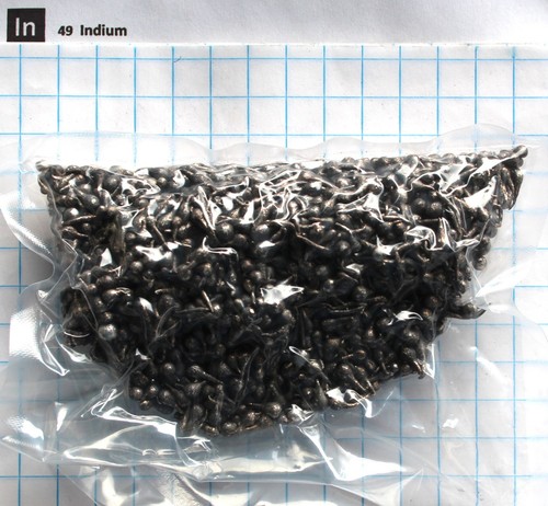 Indium metall 500 gramm - metall,