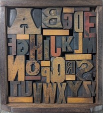 Antik Vintage Buchdruck