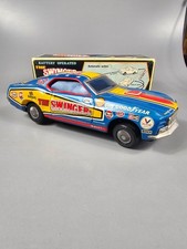 Altes Blechspielzeug The Swinger Wendeauto in OVP Vintage 70er 80er Jahre