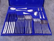 Schönes Chippendale Silberbesteck für 6 Personen 35 Teile 90er TOP
