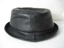 Ska Rude Boy Punk Herren Lederhut XL Made in Turkey leicht gefüttert 59 cm