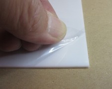 Acryl XT-Platte 2mm Zuschnitt 512 x 135 mm 026 opal weiß PMMA Kunststoffglas