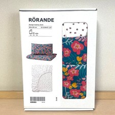 IKEA RÖRANDE Baby Kinder Deckenbezug Kissenbezug Spannbettlaken ✨ 3 tlg. floral