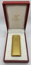 Vintage Cartier Feuerzeug Clous de Paris Or Plaque 1980 Cartier Box Funktioniert