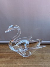Kristallglas Schale "Schwan" /