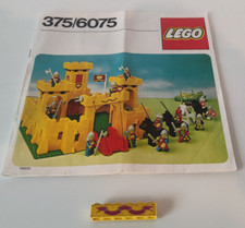 Lego 375, 6075, Gelbe Ritterburg, Bauanleitung, building instructions, ungelocht