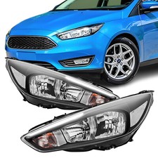 Scheinwerfer LED DRL für Ford Focus III MK3 Facelift Schwarz Hauptscheinwerfer