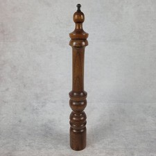 1 große alte Pfeffermühle 47cm edlem Holz glänzend Handarbeit Vintage
