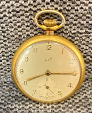 Taschenuhr "LIP" Jubiläumsuhr "REGIE DES MINES DES LA SARRE" 1949 Bergbau