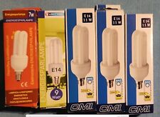 5 Stück Leuchtmittel Energiesparlampen E14 7W, 9W, 11W, NEU OVP