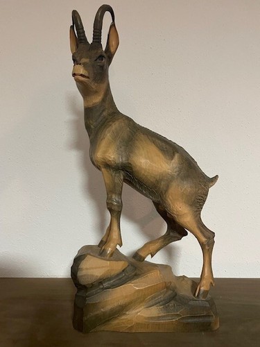 Steinbock holzschnitzerei 5 - steinbock, 46,5