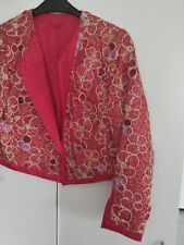 Neu Damen Bolero in Rot und Gold Faden 42 Helene Straßer 