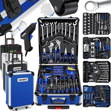MASKO® Werkzeugkoffer 1400-teilig Werkzeug-Set Aluminium Koffer Werkzeug Kiste