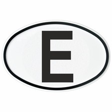 Hoch Relief E-Schild Emblem