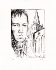 Andreas Noßmann - "Alexander von Humboldt zu Lübeck" - Original Lithografie 2011