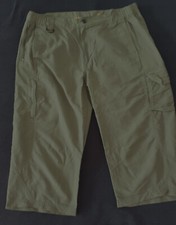 Funktionshose / kurze zweidrittel 2/3 Hose grün Herren Bermudas Outdoor / L