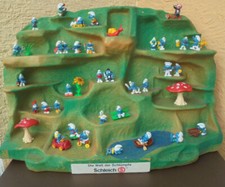 Die Welt der Schlümpfe original SCHAUFENSTER SCHLUMPF DIORAMA Schleich 70 er