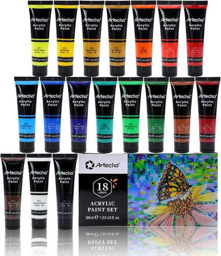 Artecho acrylfarben set 18 - artecho,