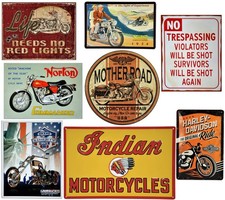 Biker Schild 30 x 40 Motorrad