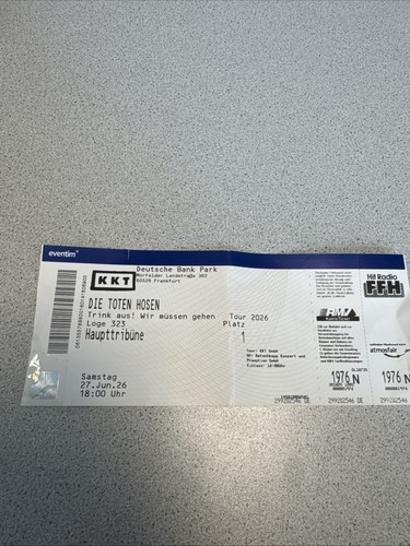 Die toten hosen vip - die, loge