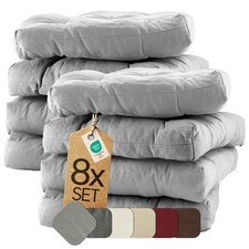 8er Set Sitzkissen Stuhlkissen