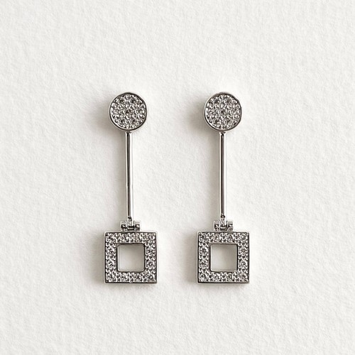 14k weißgold zirkonia - weißgold,