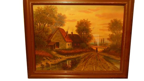 Altes bauernhaus bild 60x47 - altes, bauernhaus-bild