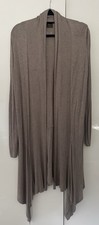 Jacke Zipfel Strickjacke Cardigan Gr. 48/ 50  (evt auch 42 44 )  taupe braun