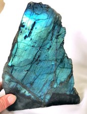 Labradorit Anschliff, Edelstein - Kugel - 192 * 128 mm - Jumbo - 1901 Gramm