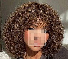 100% Echthaar Perücke Wig
