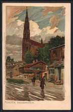 Künstler-Lithographie Paul