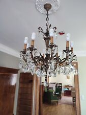 leuchter 6armig Bronze  Barock Stil breit 67cm hoch 75cm frei haus geliefert