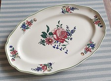 V&B ALT STRASSBURG  ovale Platte 33,5 cm  ROSE sehr gut VILLEROY&BOCH 2. Wahl