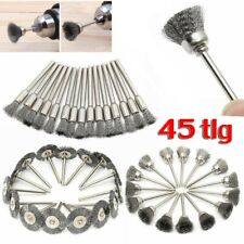 45x Edelstahl Drahtbürste