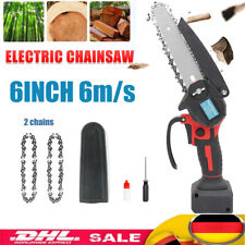 Für 18V Einhell Batterie Bürstenlos Kettensäge Elektro Motorsäge Handkettensäge