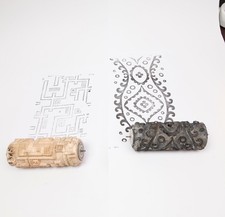 2x Musterwalzen Malerwalzen